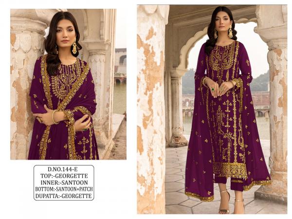 Kf 144 Festive Designer Georgette Embroidery Suit Collection